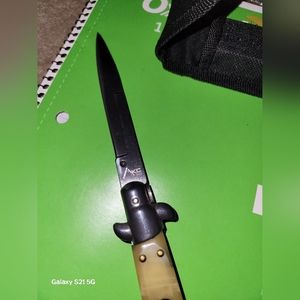 Vintage Italian stiletto honey color new